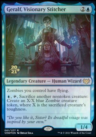 Geralf, Visionary Stitcher [Innistrad: Crimson Vow Prerelease Promos] - La Boîte Mystère ( The Mystery Box)