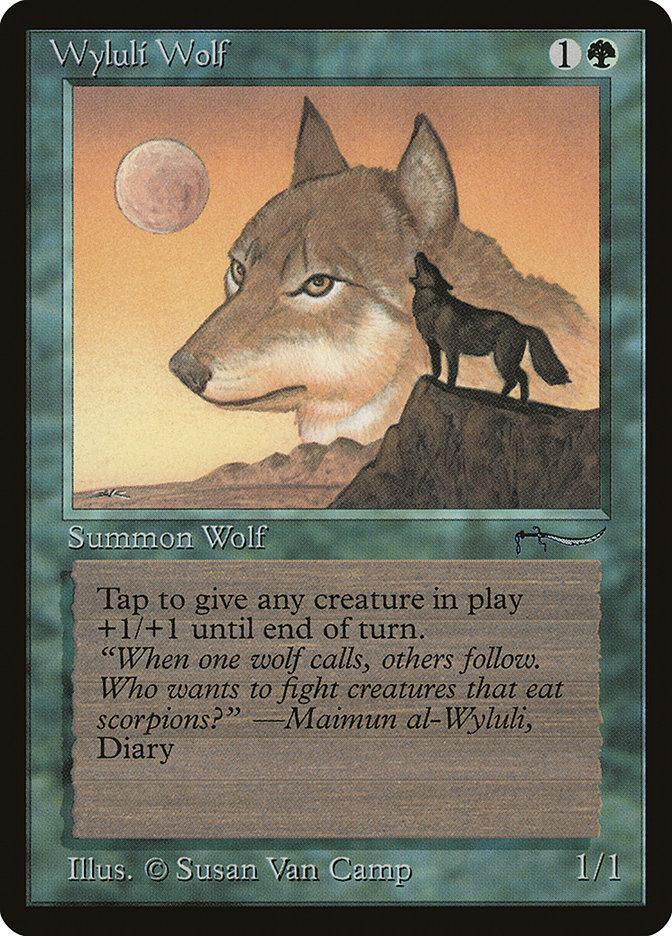 Wyluli Wolf (Light Mana Cost) [Arabian Nights] - La Boîte Mystère ( The Mystery Box)