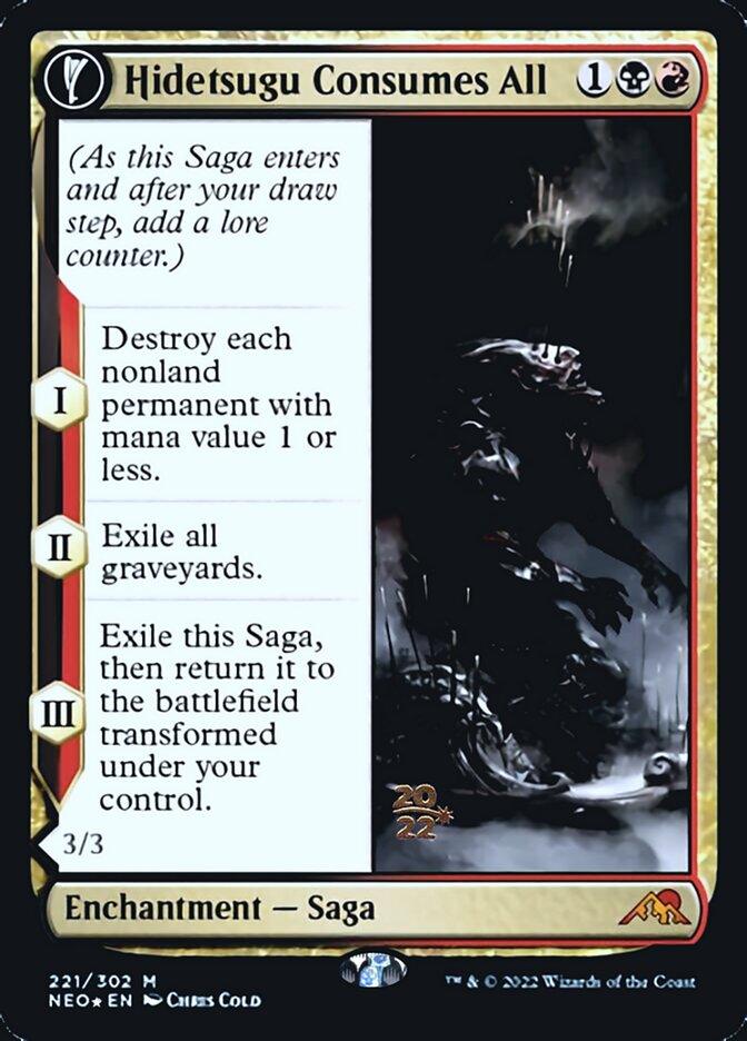 Hidetsugu Consumes All // Vessel of the All-Consuming [Kamigawa: Neon Dynasty Prerelease Promos] - La Boîte Mystère ( The Mystery Box)
