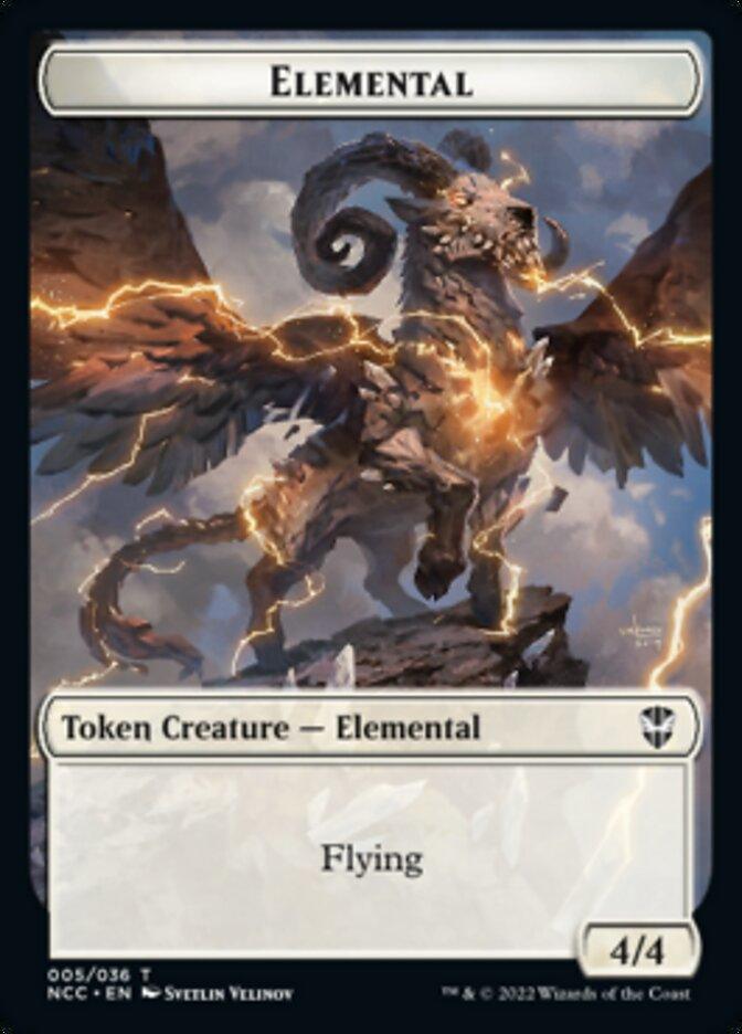 Clue // Elemental (005) Double-sided Token [Streets of New Capenna Commander Tokens] - La Boîte Mystère ( The Mystery Box)