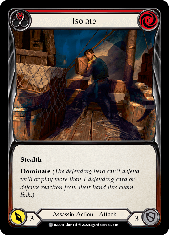 Isolate (Red) [UZU014] (Outsiders Uzuri Blitz Deck) - La Boîte Mystère ( The Mystery Box)