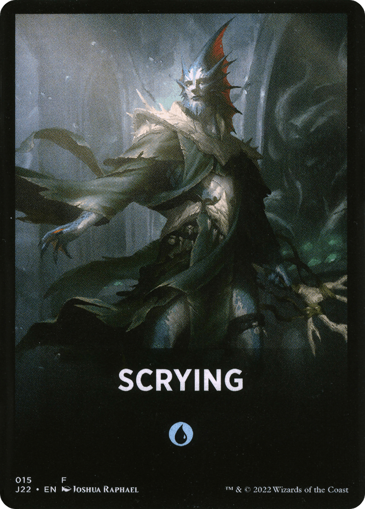 Scrying Theme Card [Jumpstart 2022 Front Cards] - La Boîte Mystère ( The Mystery Box)