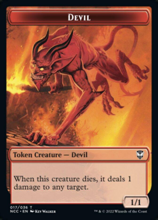 Soldier (33) // Devil Double-sided Token [Streets of New Capenna Commander Tokens] - La Boîte Mystère ( The Mystery Box)