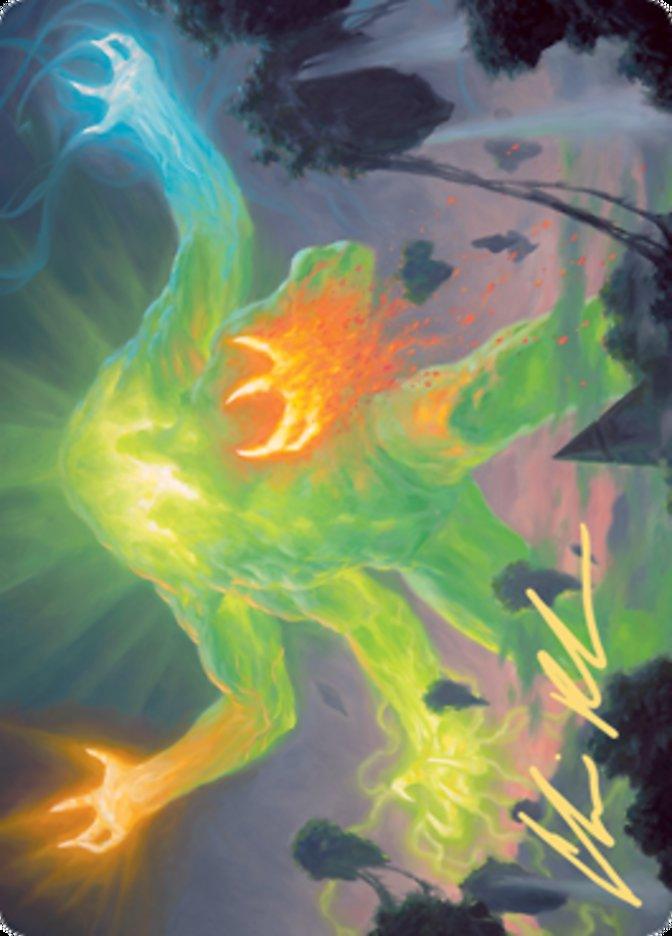 Omnath, Locus of Creation Art Card (Gold-Stamped Signature) [Zendikar Rising Art Series] - La Boîte Mystère ( The Mystery Box)