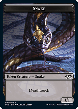 Snake // Zombie Double-sided Token [Commander Collection: Black Tokens] - La Boîte Mystère ( The Mystery Box)