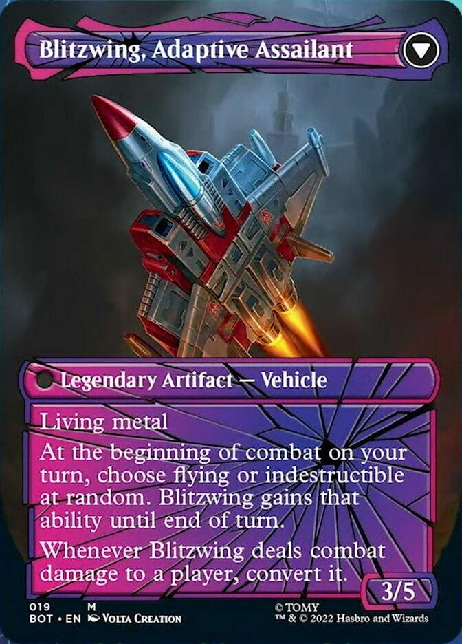 Blitzwing, Cruel Tormentor // Blitzwing, Adaptive Assailant (Shattered Glass) [Universes Beyond: Transformers] - La Boîte Mystère ( The Mystery Box)