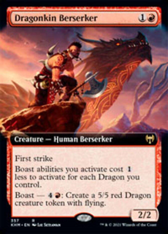Dragonkin Berserker (Extended Art) [Kaldheim] - La Boîte Mystère ( The Mystery Box)