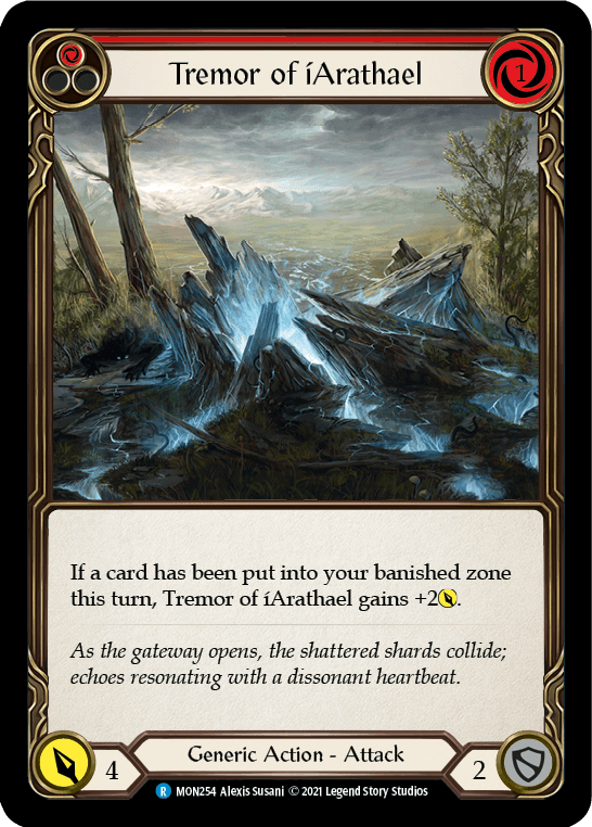 Tremor of iArathael (Red) [MON254] 1st Edition Normal - La Boîte Mystère ( The Mystery Box)