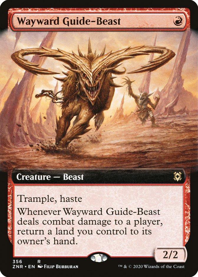 Wayward Guide-Beast (Extended) [Zendikar Rising Extended Art] - La Boîte Mystère ( The Mystery Box)