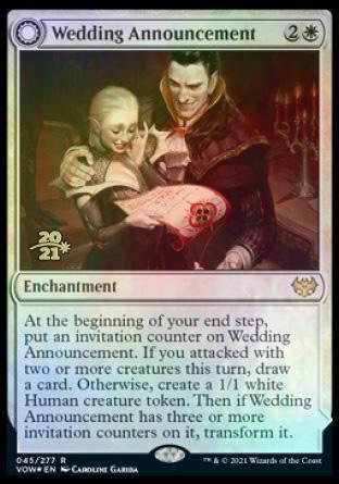 Wedding Announcement // Wedding Festivity [Innistrad: Crimson Vow Prerelease Promos] - La Boîte Mystère ( The Mystery Box)