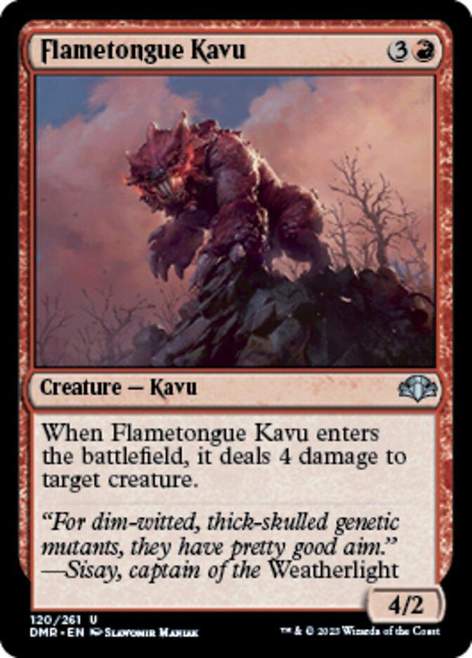 Flametongue Kavu [Dominaria Remastered] - La Boîte Mystère ( The Mystery Box)