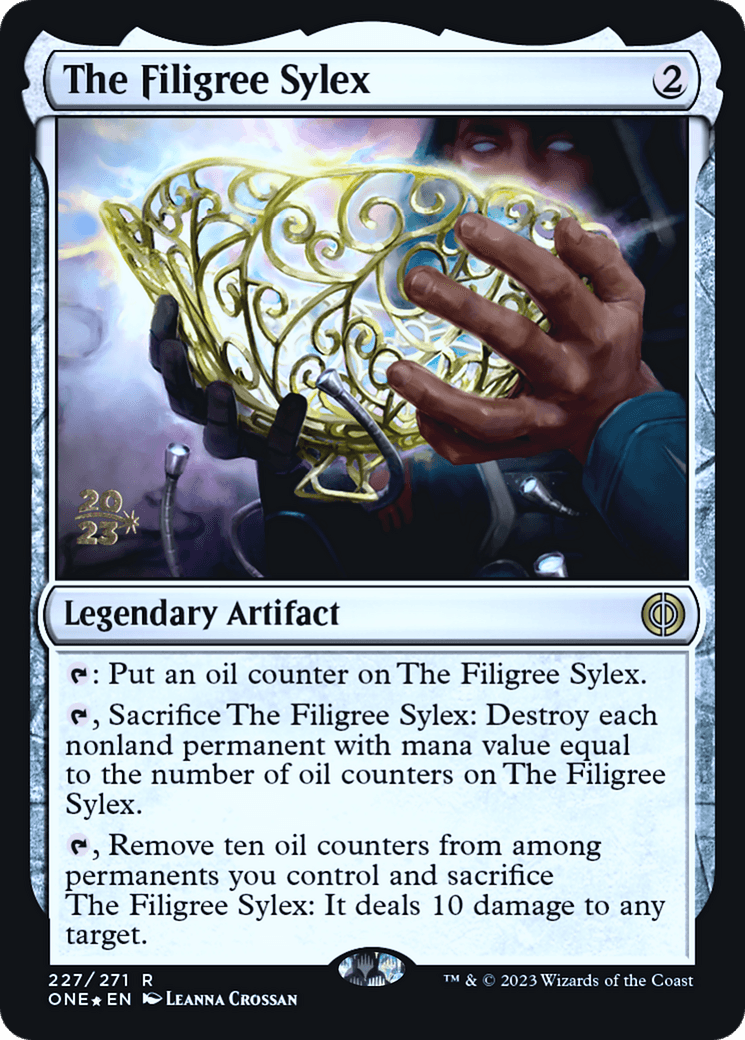 The Filigree Sylex [Phyrexia: All Will Be One Prerelease Promos] - La Boîte Mystère ( The Mystery Box)