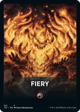 Fiery Theme Card [Jumpstart 2022 Front Cards] - La Boîte Mystère ( The Mystery Box)