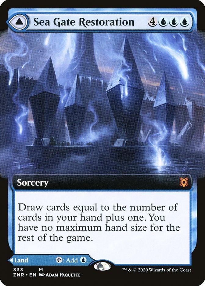 Sea Gate Restoration // Sea Gate, Reborn (Extended) [Zendikar Rising Extended Art] - La Boîte Mystère ( The Mystery Box)