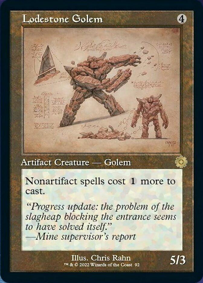 Lodestone Golem (Retro Schematic) [The Brothers' War Retro Artifacts] - La Boîte Mystère ( The Mystery Box)