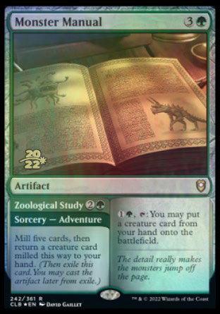 Monster Manual // Zoological Study [Commander Legends: Battle for Baldur's Gate Prerelease Promos] - La Boîte Mystère ( The Mystery Box)