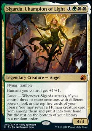 Sigarda, Champion of Light (Promo Pack) [Innistrad: Midnight Hunt Promos] - La Boîte Mystère ( The Mystery Box)
