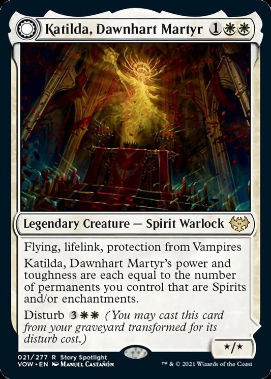 Katilda, Dawnhart Martyr // Katilda's Rising Dawn [Innistrad: Crimson Vow] - La Boîte Mystère ( The Mystery Box)