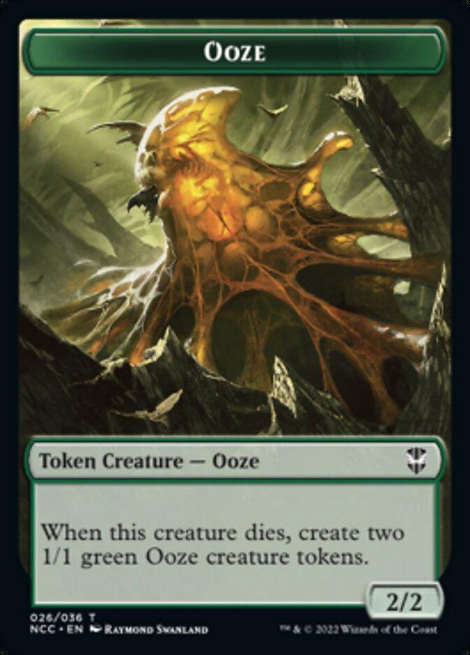 Ooze (026) // Treasure (015) Double-sided Token [Streets of New Capenna Commander Tokens] - La Boîte Mystère ( The Mystery Box)