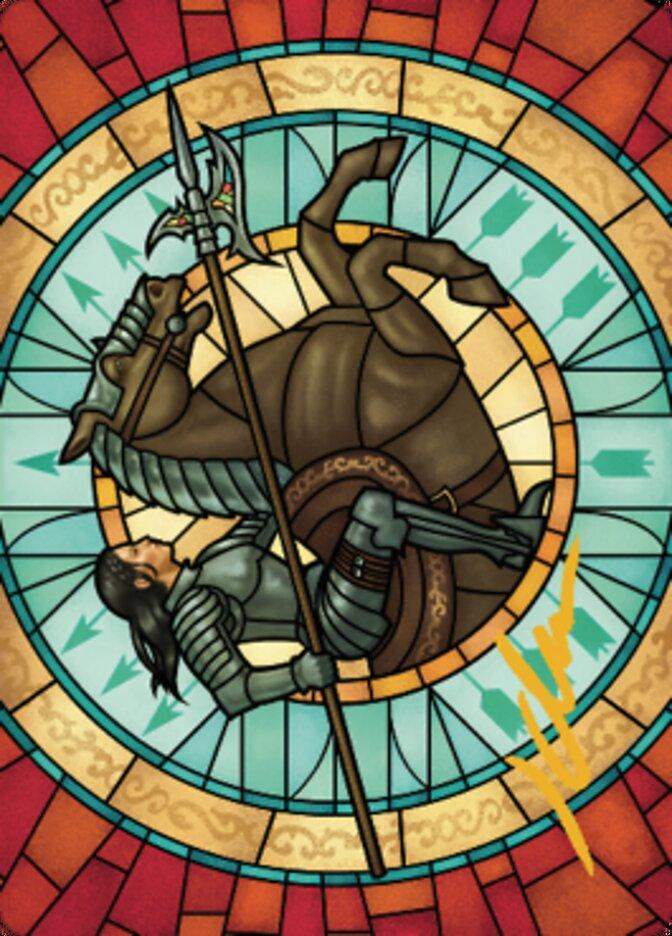 Tori D'Avenant, Fury Rider Art Card (Gold-Stamped Signature) [Dominaria United Art Series] - La Boîte Mystère ( The Mystery Box)