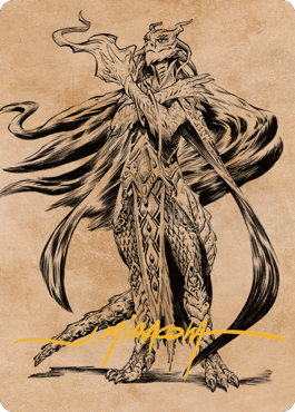 Lozhan, Dragons' Legacy Art Card (Gold-Stamped Signature) [Commander Legends: Battle for Baldur's Gate Art Series] - La Boîte Mystère ( The Mystery Box)