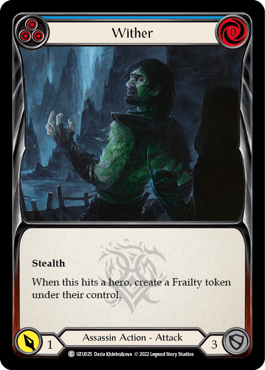Wither (Blue) [UZU025] (Outsiders Uzuri Blitz Deck) - La Boîte Mystère ( The Mystery Box)