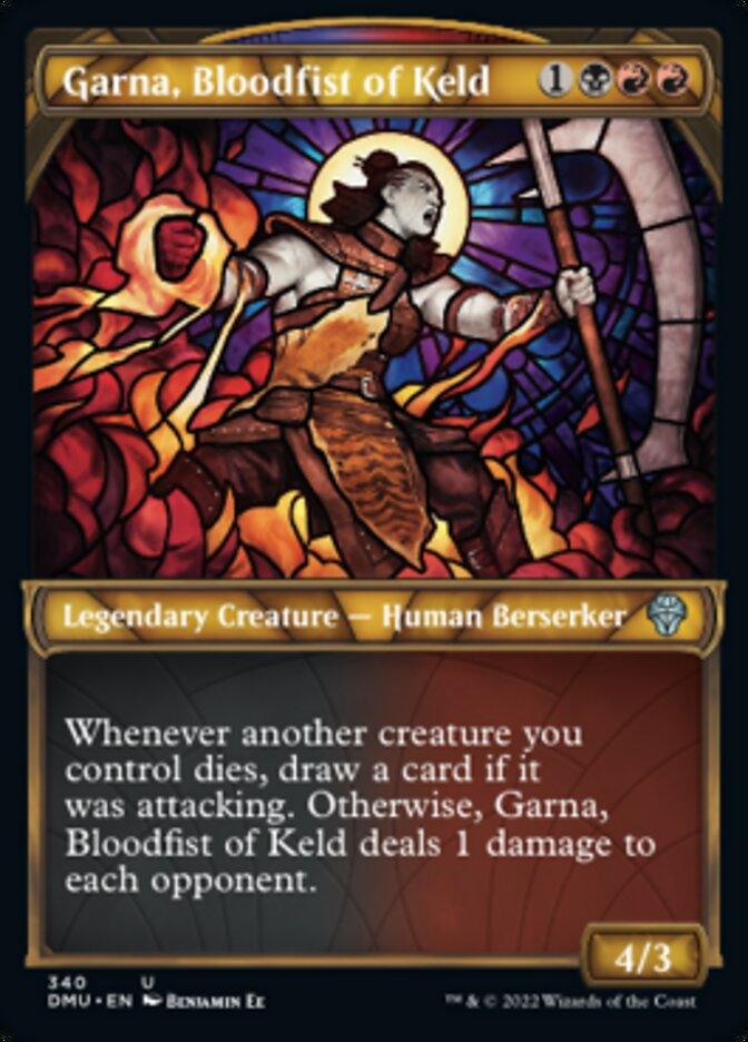 Garna, Bloodfist of Keld (Showcase Textured) [Dominaria United] - La Boîte Mystère ( The Mystery Box)