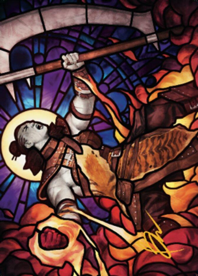Garna, Bloodfist of Keld Art Card (Gold-Stamped Signature) [Dominaria United Art Series] - La Boîte Mystère ( The Mystery Box)