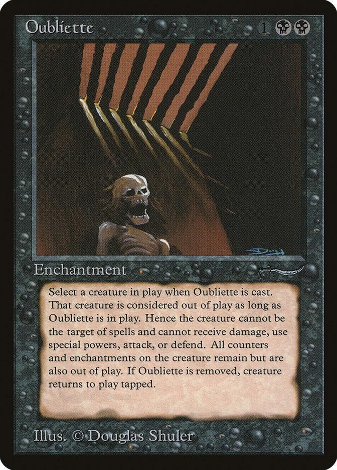 Oubliette (Dark Mana Cost) [Arabian Nights] - La Boîte Mystère ( The Mystery Box)