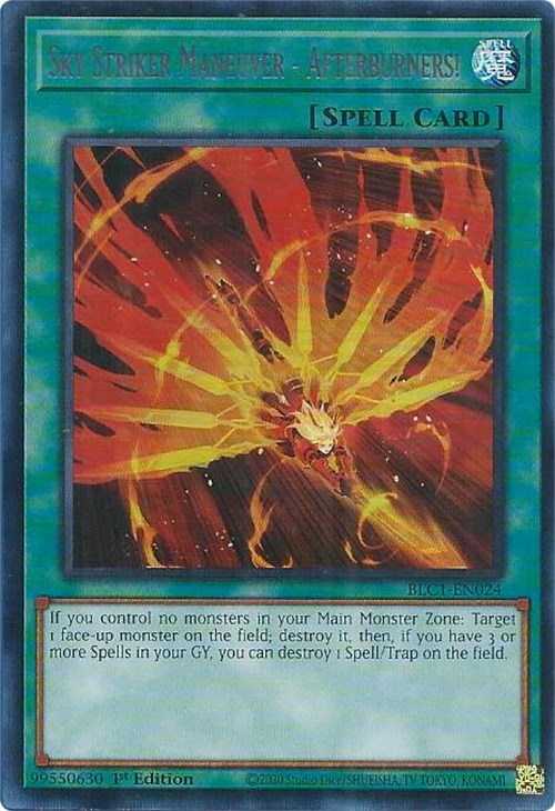 Sky Striker Maneuver - Afterburners! (Silver) [BLC1-EN024] Ultra Rare