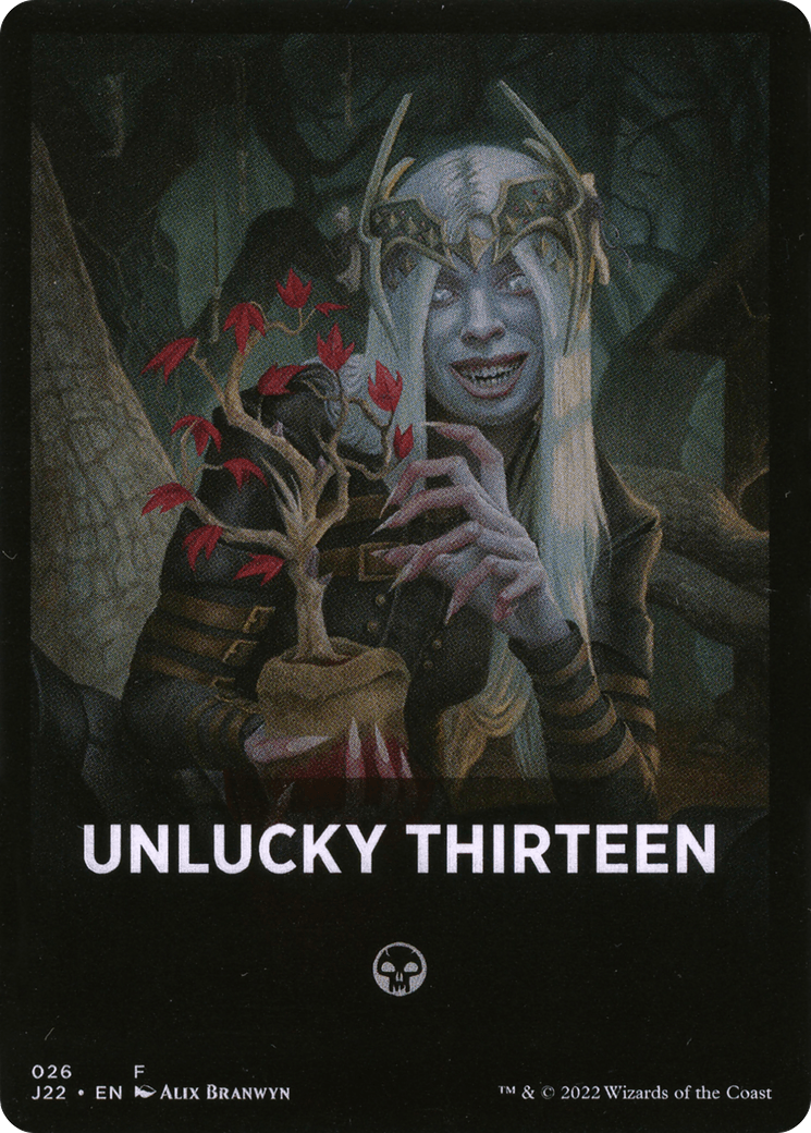 Unlucky Thirteen Theme Card [Jumpstart 2022 Front Cards] - La Boîte Mystère ( The Mystery Box)