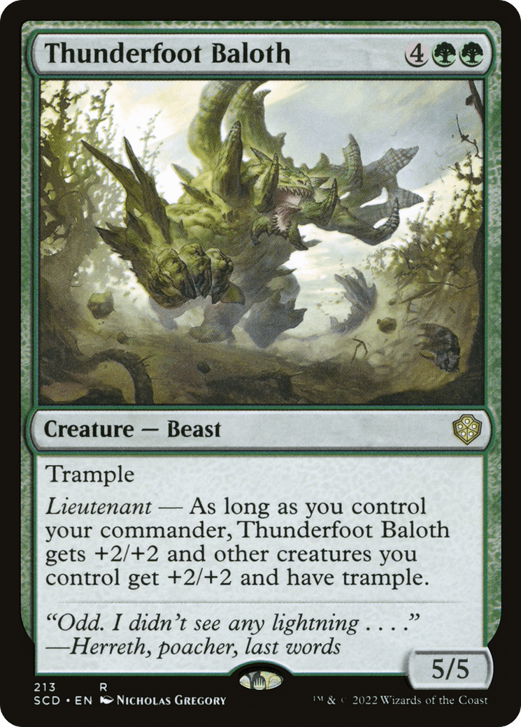 Thunderfoot Baloth [Starter Commander Decks] - La Boîte Mystère ( The Mystery Box)