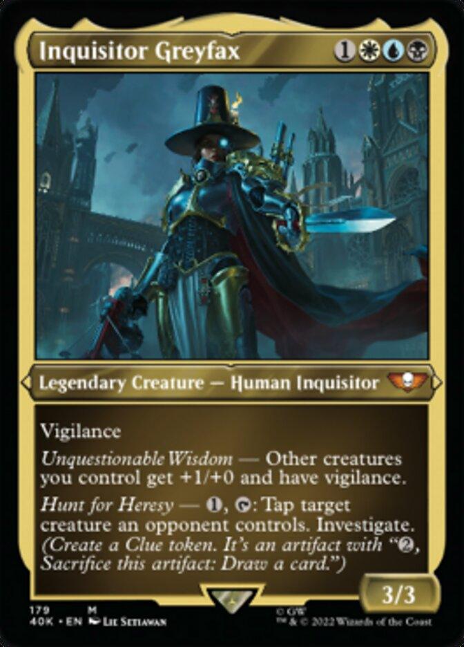 Inquisitor Greyfax (Display Commander) (Surge Foil) [Universes Beyond: Warhammer 40,000] - La Boîte Mystère ( The Mystery Box)