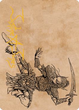Lae'zel, Vlaakith's Champion Art Card (Gold-Stamped Signature) [Commander Legends: Battle for Baldur's Gate Art Series] - La Boîte Mystère ( The Mystery Box)