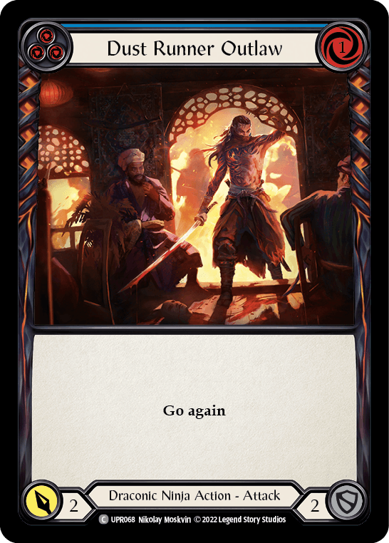 Dust Runner Outlaw (Blue) [UPR068] (Uprising) Rainbow Foil - La Boîte Mystère ( The Mystery Box)