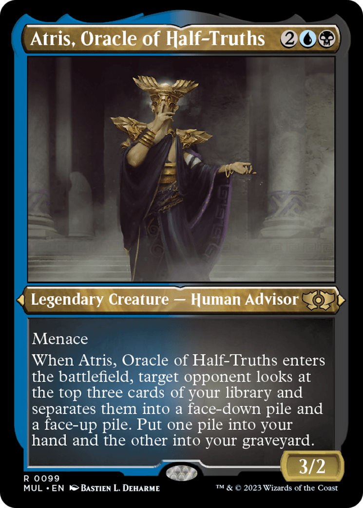 Atris, Oracle of Half-Truths (Foil Etched) [Multiverse Legends] - La Boîte Mystère ( The Mystery Box)