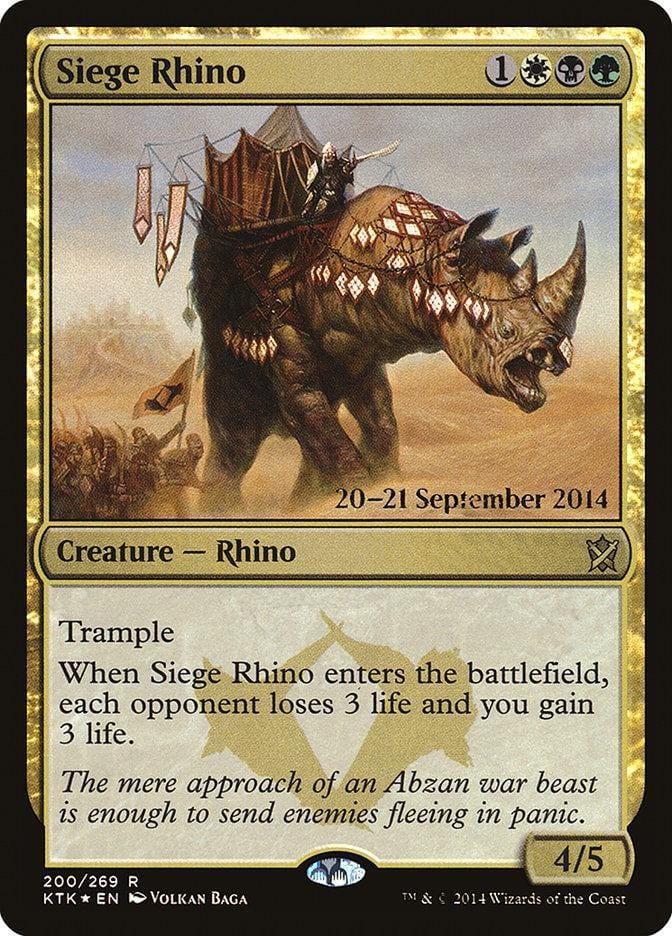 Siege Rhino [Khans of Tarkir Prerelease Promos] - La Boîte Mystère ( The Mystery Box)