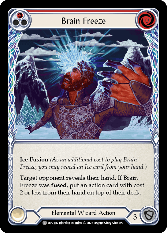Brain Freeze (Red) [UPR116] (Uprising) Rainbow Foil - La Boîte Mystère ( The Mystery Box)