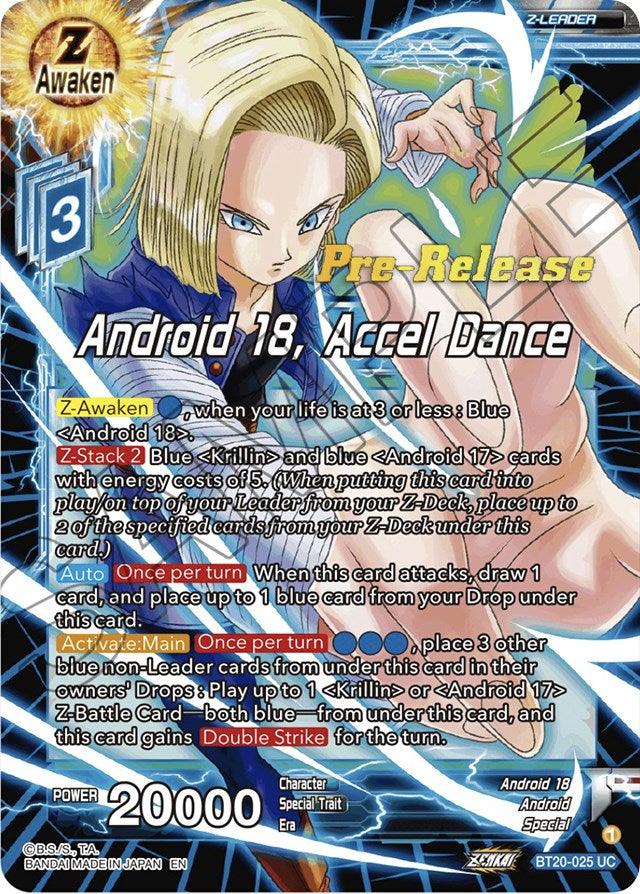 Android 18, Accel Dance (BT20-025) [Power Absorbed Prerelease Promos] - La Boîte Mystère ( The Mystery Box)