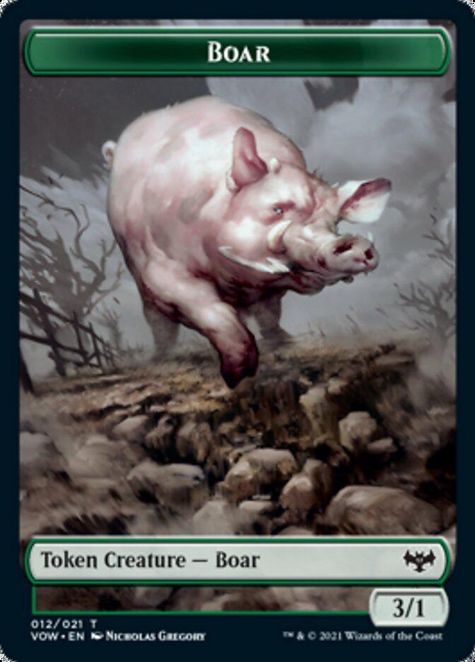 Boar Token [Innistrad: Crimson Vow Tokens] - La Boîte Mystère ( The Mystery Box)