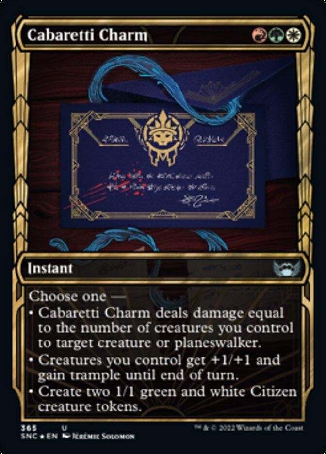 Cabaretti Charm (Showcase Golden Age Gilded Foil) [Streets of New Capenna] - La Boîte Mystère ( The Mystery Box)