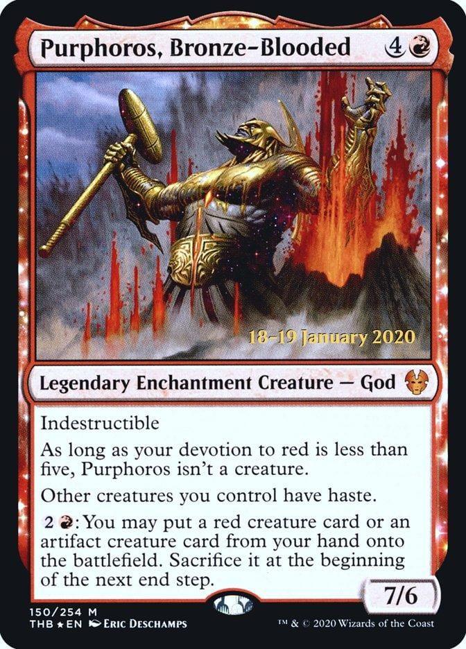 Purphoros, Bronze-Blooded [Theros Beyond Death Prerelease Promos] - La Boîte Mystère ( The Mystery Box)