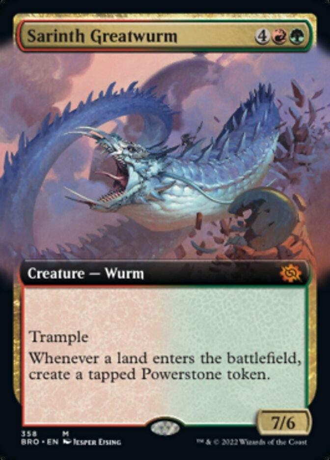 Sarinth Greatwurm (Extended Art) [The Brothers' War] - La Boîte Mystère ( The Mystery Box)