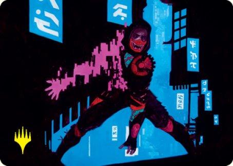 Return to Action Art Card (Gold-Stamped Signature) [Kamigawa: Neon Dynasty Art Series] - La Boîte Mystère ( The Mystery Box)