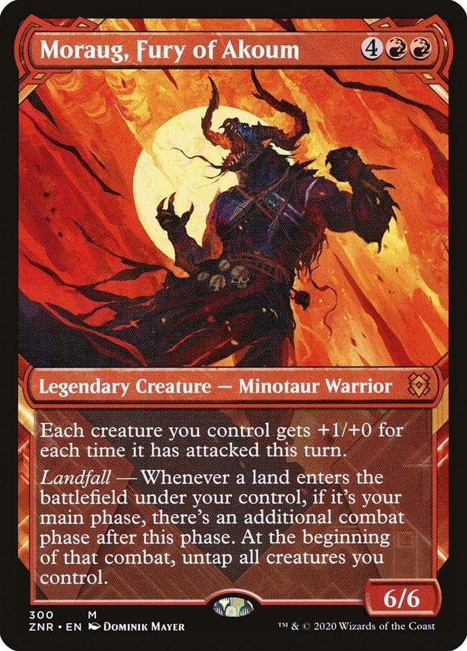 Moraug, Fury of Akoum (Showcase) [Zendikar Rising Extended Art] - La Boîte Mystère ( The Mystery Box)