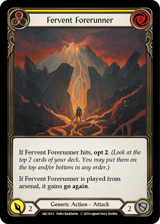 Fervent Forerunner (Yellow) [ARC183-C] 1st Edition Normal - La Boîte Mystère ( The Mystery Box)