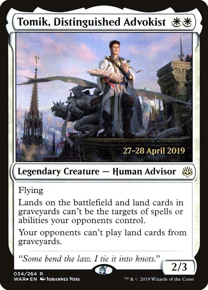 Tomik, Distinguished Advokist [War of the Spark Prerelease Promos] - La Boîte Mystère ( The Mystery Box)
