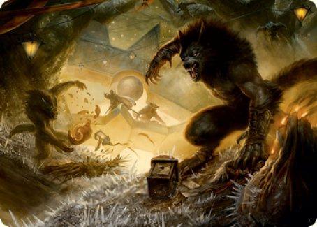 Storm the Festival Art Card [Innistrad: Midnight Hunt Art Series] - La Boîte Mystère ( The Mystery Box)