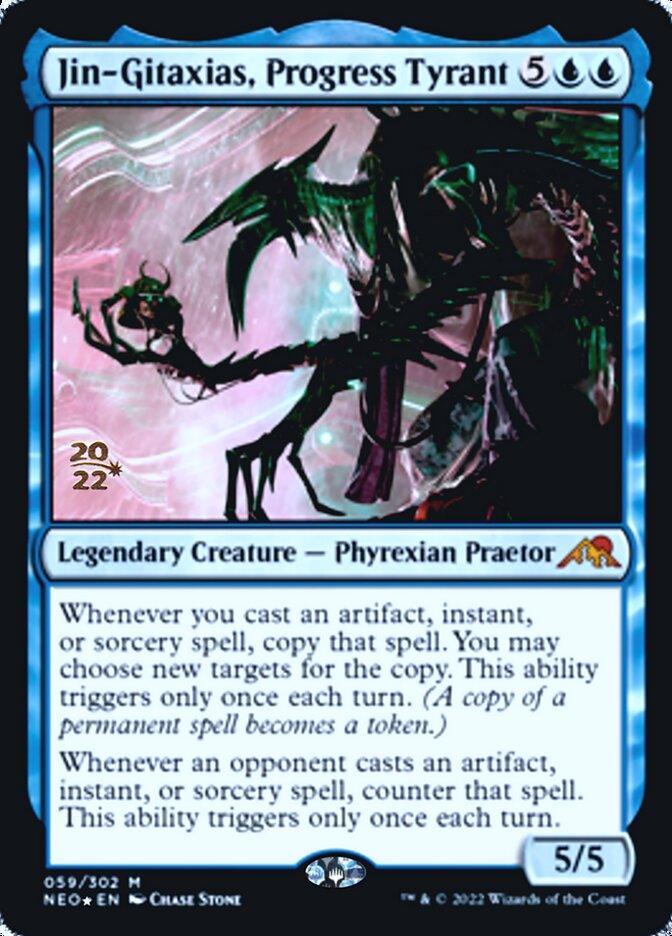 Jin-Gitaxias, Progress Tyrant [Kamigawa: Neon Dynasty Prerelease Promos] - La Boîte Mystère ( The Mystery Box)