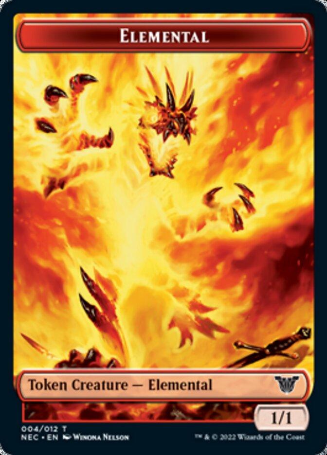 Elemental // Spirit (009) Double-sided Token [Kamigawa: Neon Dynasty Commander Tokens] - La Boîte Mystère ( The Mystery Box)